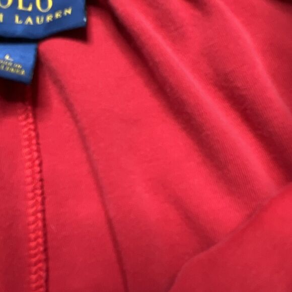 Vintage Polo Ralph Lauren Knit Lounge Pants Men's Large Red Elastic Waist - Picture 5 of 10